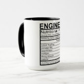 Ingénieur Faits nutritionnels Mug (Devant gauche)