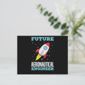 Ingenieur Future Aeronautical Engineer Briefkaart (Staand voorkant)