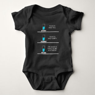Ingenieur Glass Half volledig: Funny Engineering J Romper