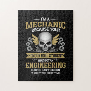 Ingenieur ik ben een mechanische ingenieur legpuzzel