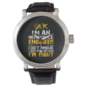 Ingenieur ik ben een ruimtevaartingenieur horloge