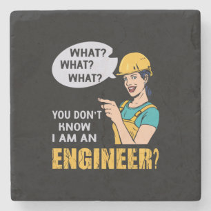Ingenieur ik ben ingenieur stenen onderzetter