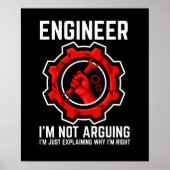 Ingenieur ik ben niet bezig met Funny Engineering. Poster (Voorkant)