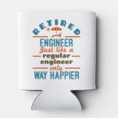 Ingenieur in ruste Gelukkig Engineering Retirement Blikjeskoeler (Achterkant)