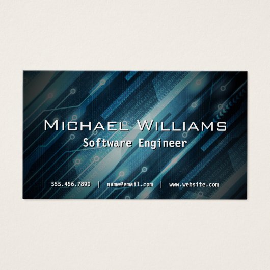 Ingénieur logiciel Arrière - plan de technologie (Devant)