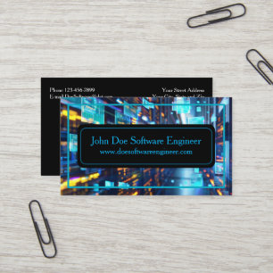 Ingénieur logiciel Carte de visite de sécurité inf