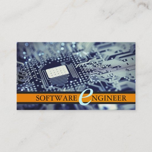 Ingénieur logiciel, Carte de visite informatique (Devant)