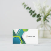 Ingénieur logiciel Carte de visite Vert moderne (Debout devant)