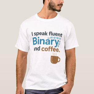 Ingenieur, programmeur humor: binair & koffie t-shirt