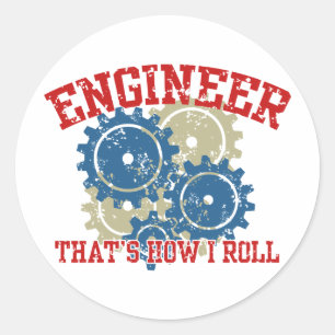 Ingenieur Ronde Sticker