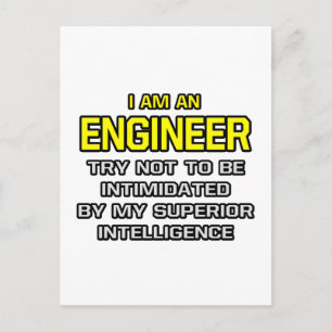 Ingenieur...Superieure intelligentie Briefkaart