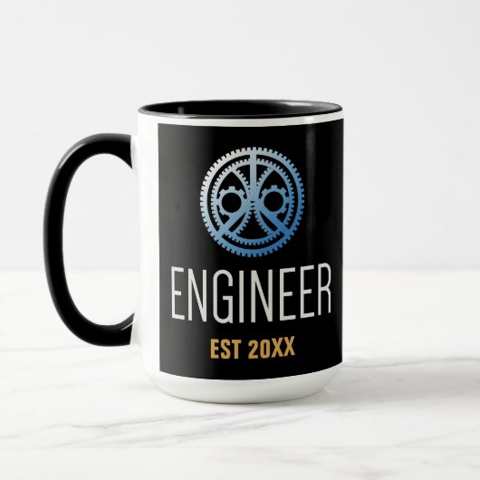 Ingenieur Vast, Engineering Afstuderen Aangepast Mok (Links)