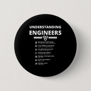 Ingenieurs begrijpen - Grappige sarcastische ingen Ronde Button 5,7 Cm