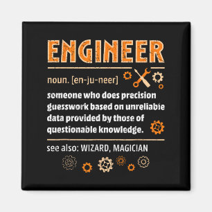 Ingenieursdefinitie Grappige Engineering Nerdy Wet Magneet