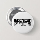ingenieurspictogram ronde button 5,7 cm (Voorkant /achterkant)