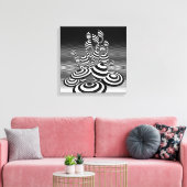 Ingepakt canvas kunst Magic Mushrooms optisch ontw (Insitu (Woonkamer))