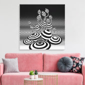 Ingepakt canvas kunst Magic Mushrooms optisch ontw (Insitu (Woonkamer))