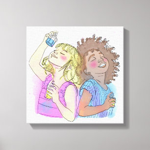 Ingepakt Canvas Parfum Besties Afdruk