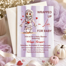 Ingepakt in Liefde Lavendel Mummie Baby Shower