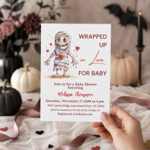 Ingepakt in Liefde Mummie Halloween Baby Shower
