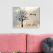 INGEPAKTE CANVAS-FAMILIE QUOTE CANVAS AFDRUK (Insitu (Woonkamer))