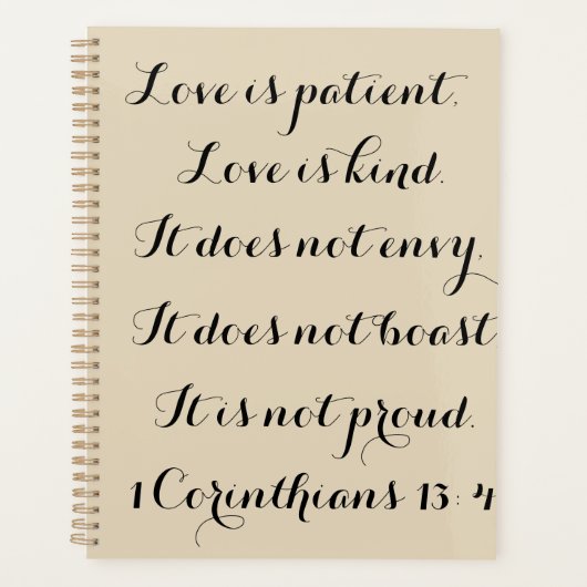 Ingeschreven Planner (Voorkant)