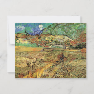 Ingesloten Wheat Field w Peasant door Vincent van 