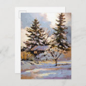 Ingesneeuwd Briefkaart (Voorkant / Achterkant)