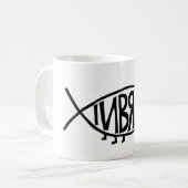 ingeteeld koffiemok (Voorkant links)