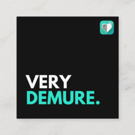 INGETOGEN VIERKANTE VISITEKAARTJE