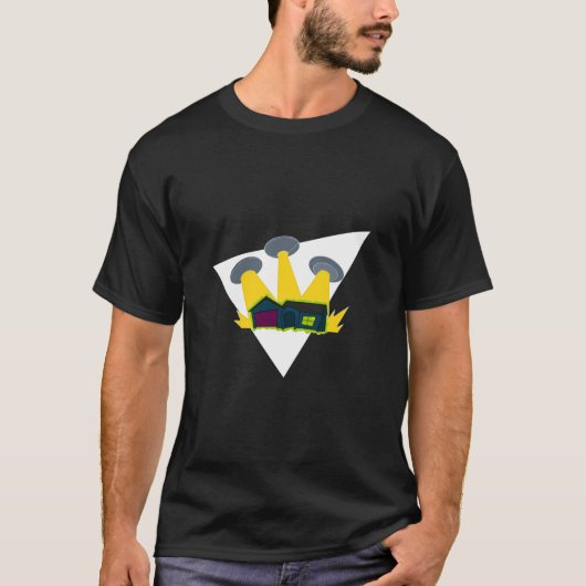Ingevallen! driehoeksshirt t-shirt (Voorkant)