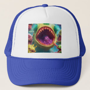 Ingevallen in Style Weirdo Alien Invasion Trucker Trucker Pet