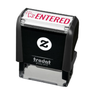INGEVOERD met de computermuis Zelfinktende Stempel