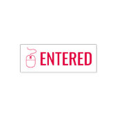 INGEVOERD met de computermuis Zelfinktende Stempel (Design)