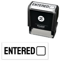 Ingevoerd stempel voor documentverwerking Zelfinkt