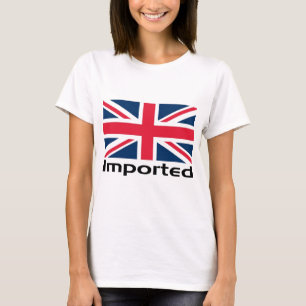 Ingevoerde Britse vlag T-shirt