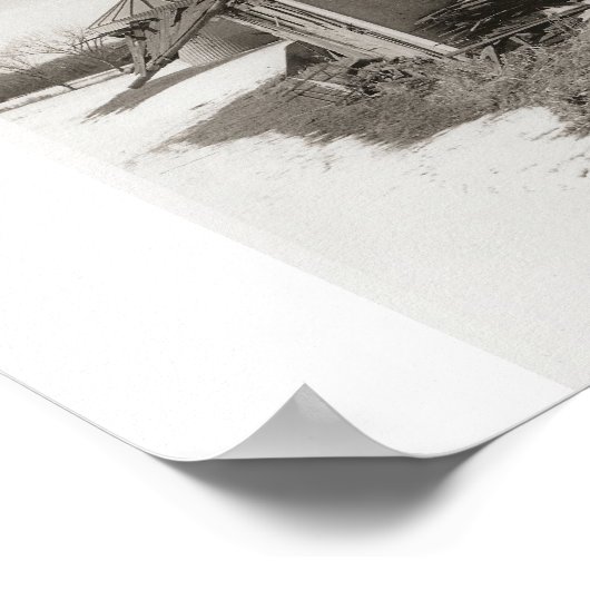 Ingevouwen Barn Poster (Hoek)