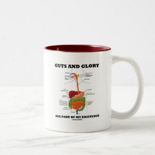 ingewanden en glorie maken deel uit van mijn besta tweekleurige koffiemok