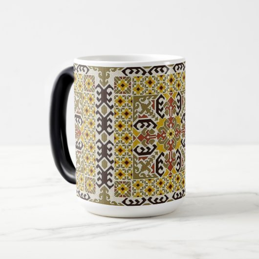 ingewikkeld Arabisch etnisch patroon Magische Mok (Voorkant links)