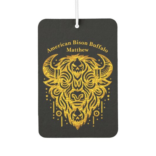 Ingewikkeld bizonontwerp met tribale elementen luchtverfrisser (Voorkant)