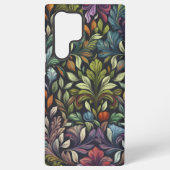 ingewikkeld bloemmotief samsung galaxy hoesje (Achterkant)