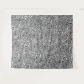 Ingewikkeld bloemontwerp in zwart-wit wandkleed (Voorkant (horizontaal))