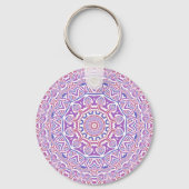 Ingewikkeld Bold Groovy Boho Hippie Abstract Manda Sleutelhanger (Voorkant)
