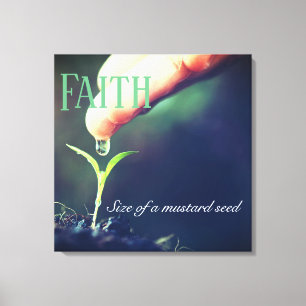 Ingewikkeld Canvas Art-Faith zaailing Afdruk