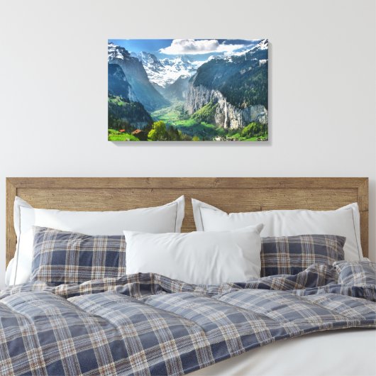 Ingewikkeld Canvas Fine Art Print van Zwitserland (Insitu (Slaapkamer))