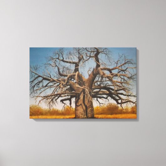 Ingewikkeld canvas van baobab boom afdruk (Voorkant)