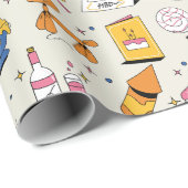 Ingewikkeld geschenk met liefde cadeaupapier (Rol Hoek)