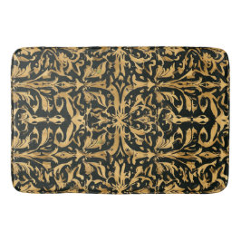 Ingewikkeld gouden sierpatroon badmat