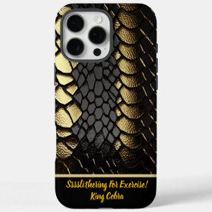 Ingewikkeld patroon van de huid van een slang iPhone 16 pro max hoesje