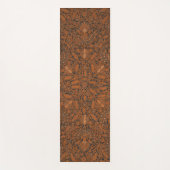 Ingewikkeld Sinaasappel & Zwart Batik Yogamat (Voorkant)